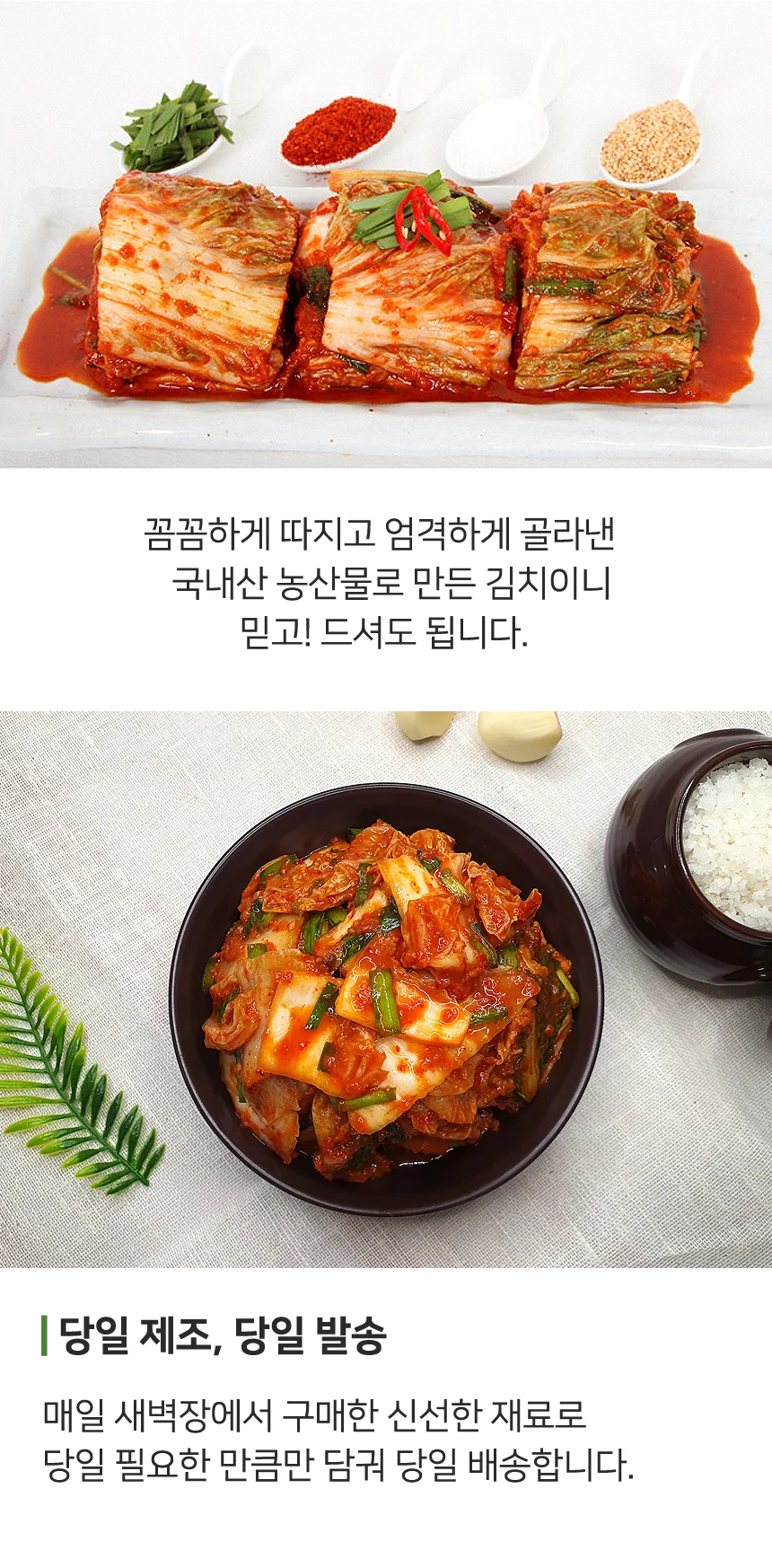 당일생산 전라도 대감 맛김치 3kg (100% 국산재료) 상세4