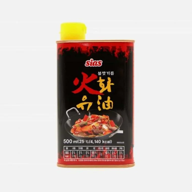 시아스 불맛기름 화유 500ml 마라요리고추기름 볶음요리고추기름 중식요리기름