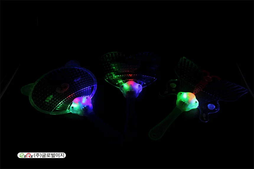 글로벌이지 LED 투명 부채 단품 상세2