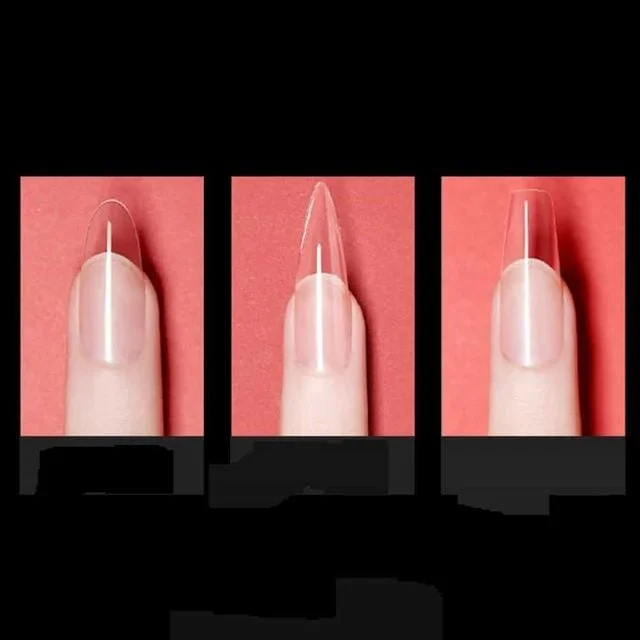 투명 3종 네일팁 인조손톱 투명네일팁 인조손톱팁 풀커버네일팁