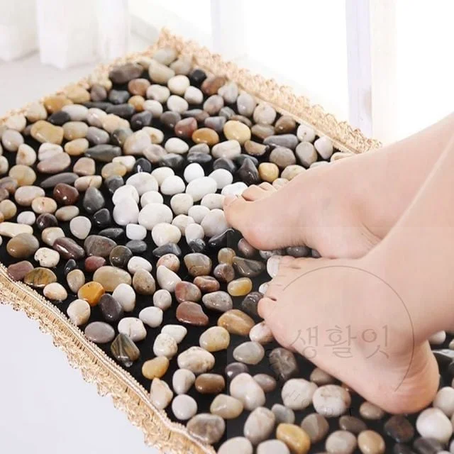 돌매트 고밀도 대형 40x150 시냇물 주방지압발매트 자갈매트 발지압판 천연지압발매트 지압발판매트