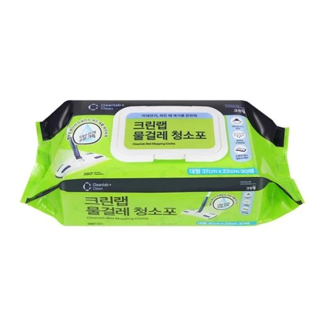 티슈 밀대 청소패드 걸레 막대 바닥 물걸레 청소포 물티슈 먼지 30매