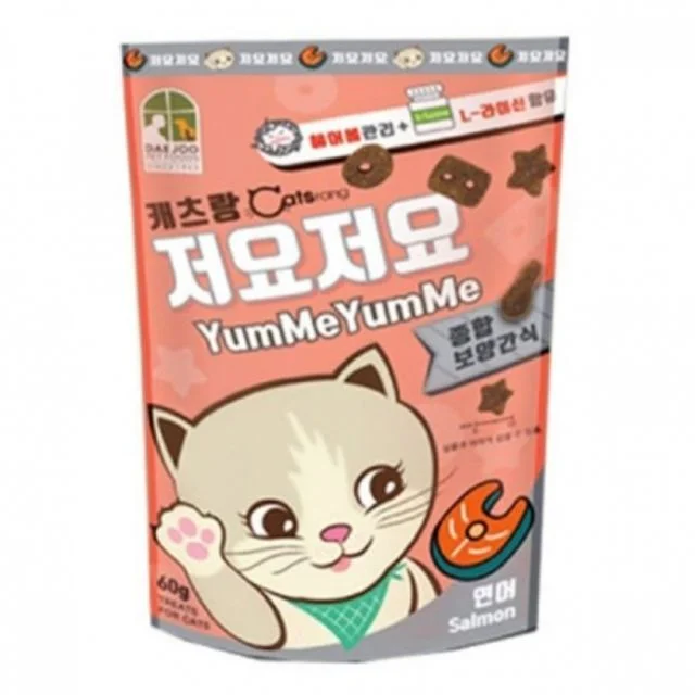 이빨과자 고양이 고양이간식 덴탈 간식 이이빨과자 참치 콤보 60g 연어