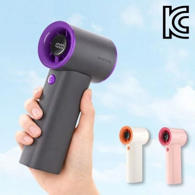 신상 미니선풍기 대용량 휴대용 LED 손선풍기 3600mAh 5단 저소음 2026 강풍 선풍기 배터리 CU 경량
