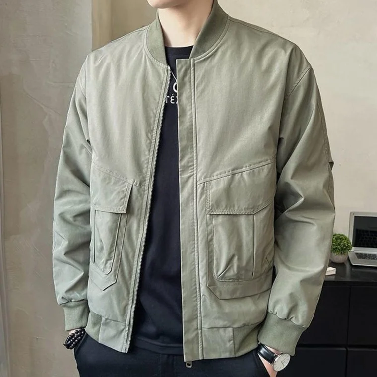 베이직 데일리 점퍼 디자인 남성 캐주얼 블루종 니트베스트 캐주얼 봄 남성