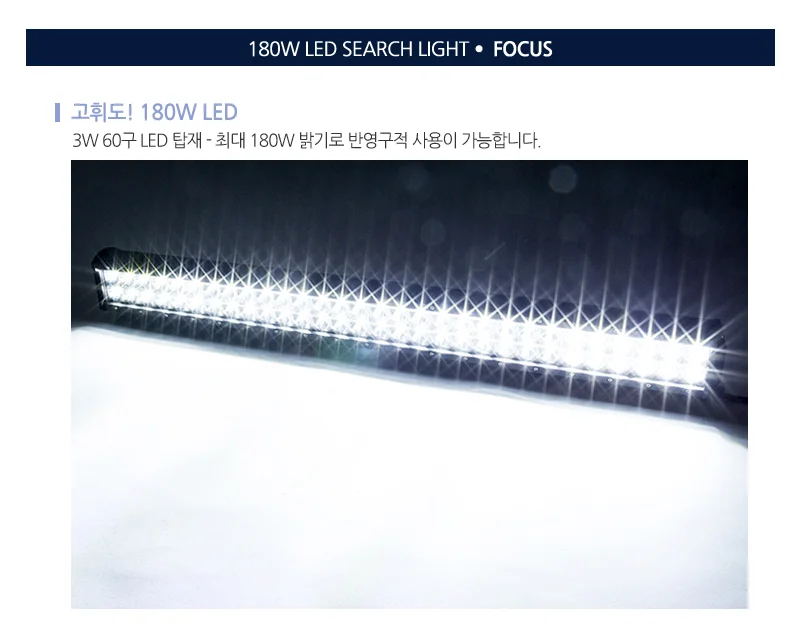 LED써치라이트 180W 선박용써치라이트 LED라이트바 LED투광기 상세3