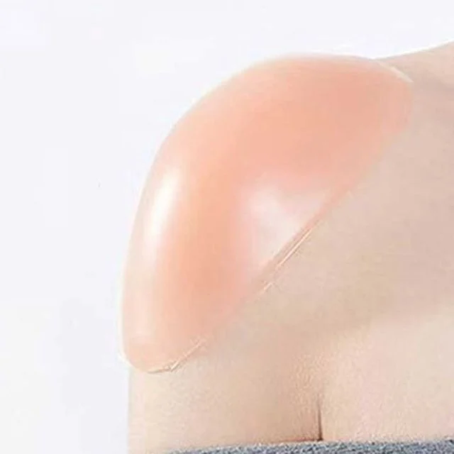 실리콘 어깨패드 투명 숄더패드 의류 어깨 볼륨 보정 패드 부착형 패션소품